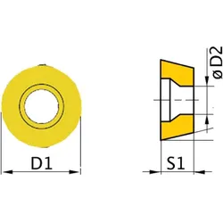 Optimum, Zubehör Maschine, HM-Ersatzwendeplatten ISO RNMG1204MO