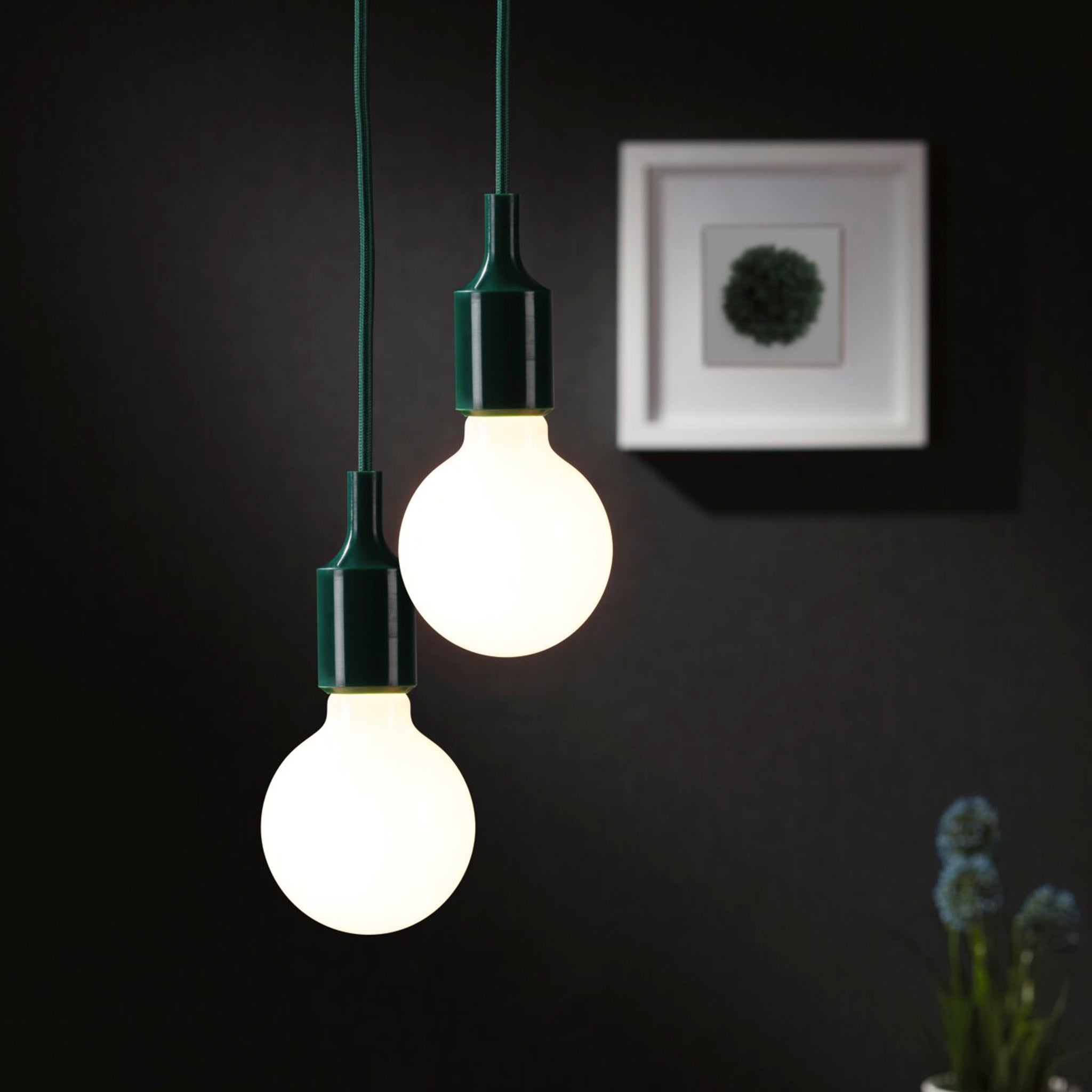 Paulmann - Neordic Ketil 60W Dimmable Pendant Light in Green