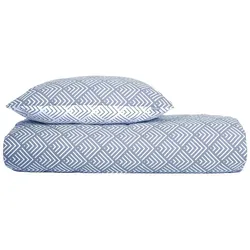 Schiesser Bettwäscheset Mabel - Renforcé - 2-teilig - 155 x 220 cm - Hellblau