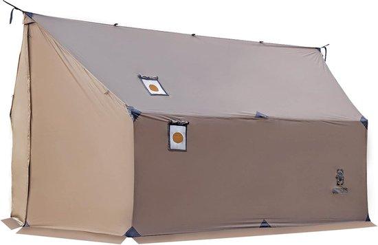 Unyqoos Hot-Tent Hängemattenzelt - Premium, schnell aufbaubar, verdunkelnd, für Hängematte & Holzofen, 70D Ripstop-Nylon, 3,8×2×1,9 m, 3,1 kg, 3000 mm, kompatibel mit OneTigris Tiger RoAR
