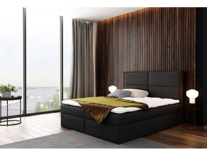 MF Design Boxspringbett Boxspringbett GRAND mit Bettkasten und Federautomatik aus INARI, Vorhanden