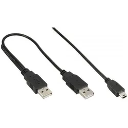 InLine USB Mini-Y-Kabel (1.50 m, USB 2.0), USB Kabel