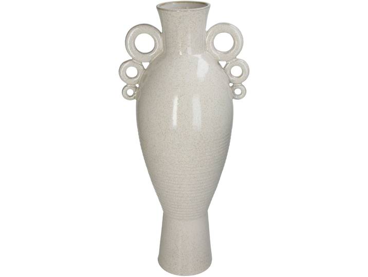 Vase - Farbe: weiss - Material: Steingut - 131