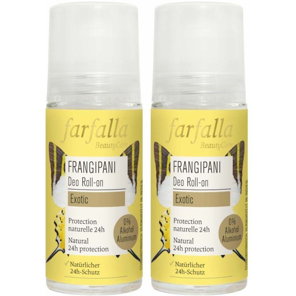 Farfalla Blumig Deo Roll-on Frangipani 50 ml x2 2x50 Roller