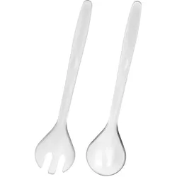 6x Metaltex Salatbesteck, Servierbesteck, Transparent