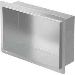 DUSCHNISCHE Silber 20/30 cm randlos