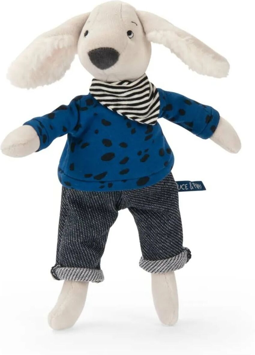Moulin Roty Peluche Pilou et sa boîte Bleu taille unique