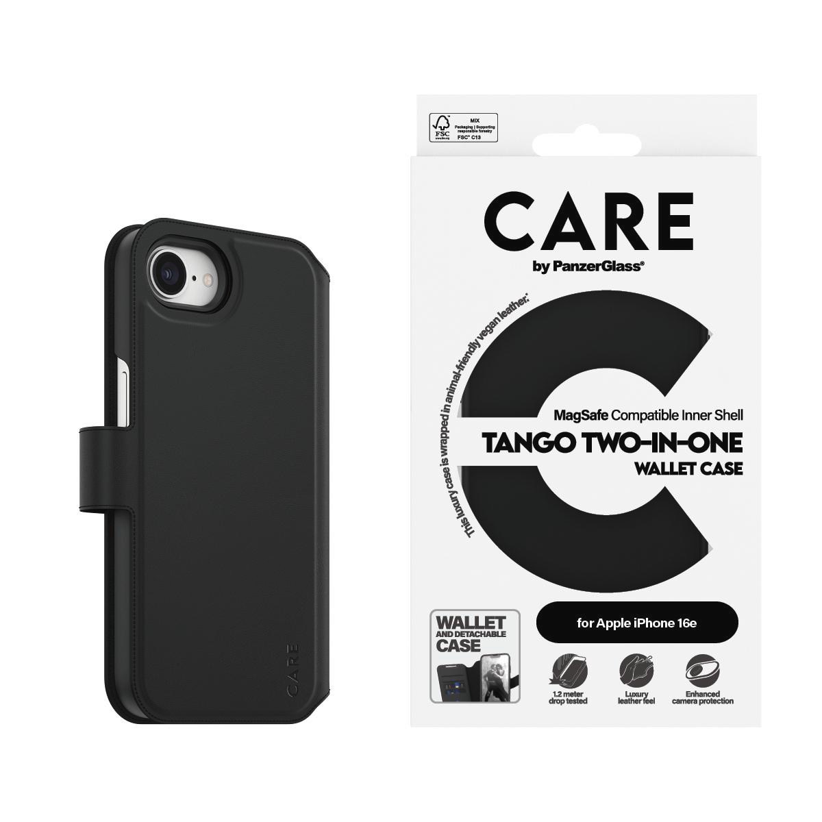 CARE by PanzerGlass® Case Feature Tango 2-in-1 Wallet iPhone 16e CRRFTWLG29845