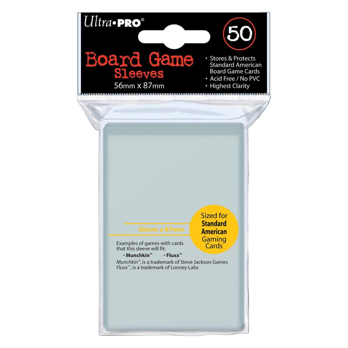 Ultra Pro Kartenhüllen für Brettspiele Standard American Transparent (UP82914)