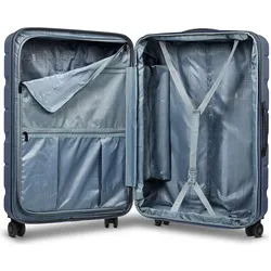 Franky Munich 4.0 4 Rollen Trolley 76 cm, Koffer, Blau