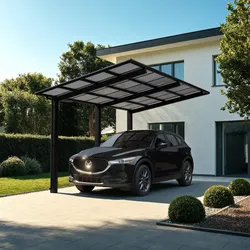 Ximax Aluminium Carport Linea Typ 110 556 x 273 cm 137 kg/qm Schwarz