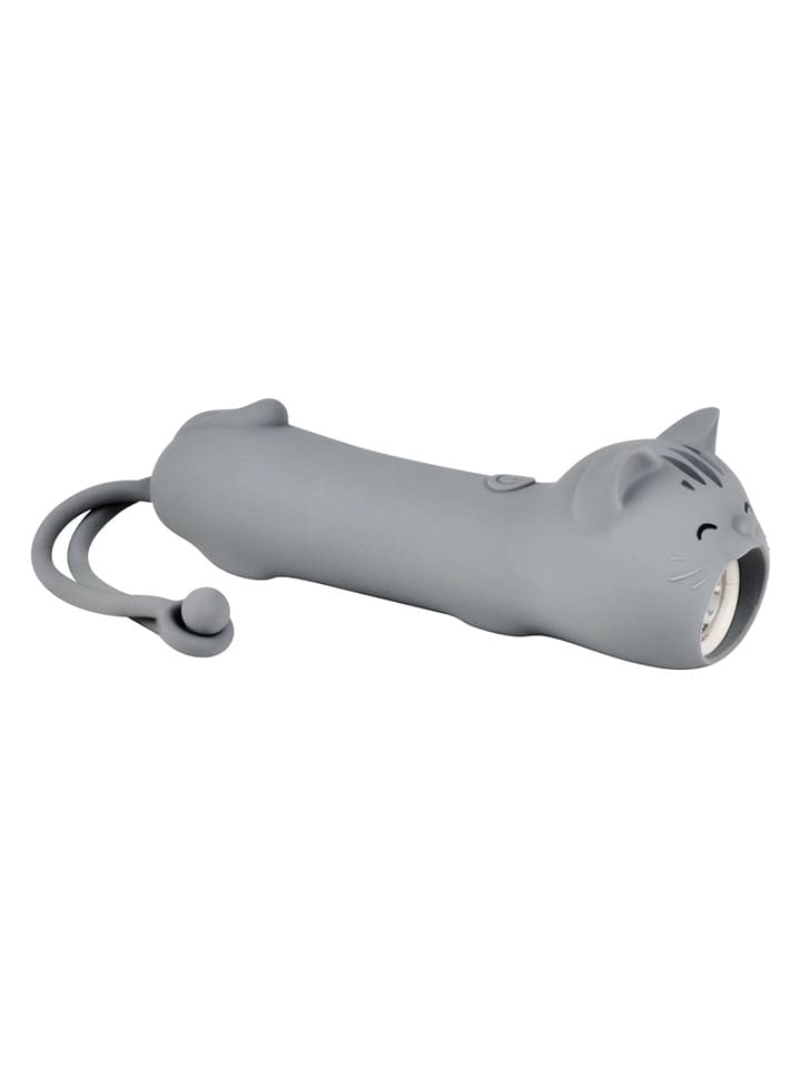 Winkee Taschenlampe ''Katze'' in Grau - (L)17,5 cm - onesize