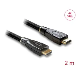 DELOCK HDMI Kabel Ethernet A -> A St/St 2.00m Premium