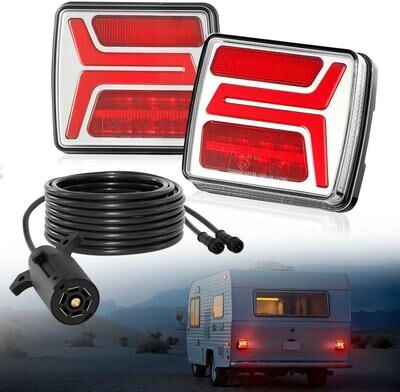 Tools, Home & Hobby Magnetic LED Trailer Lights Kit With Waterproof Tow Wiring For Boat, RV & Utility Trailers Magnetic LED Trailer Lights Kit With Waterproof Tow Wiring For Boat, RV & Utility Trailers