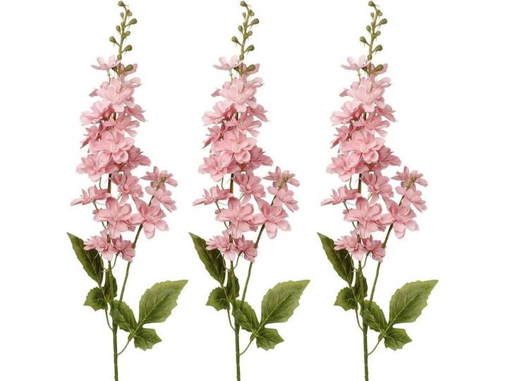 Kunstblumen Rittersporn 3-teiliges Set Rosa 86 cm, 85 cm, Dekoration, Blumen & Blumentöpfe, Kunstblumen