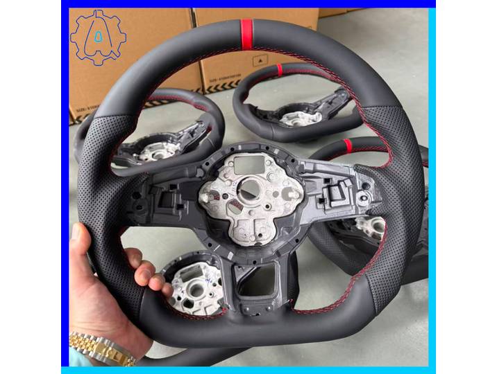 Volant en cuir adapté à VW Golf MK7 7.5 Polo Tiguan MK2 Passat B8 Volant sport