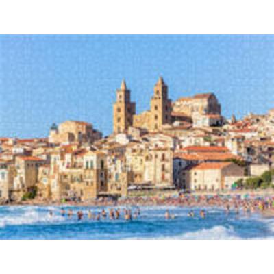 CALVENDO Puzzle Kathedrale Santissimo Salvatore in Cefalù | 1000 Teile Lege-Größe 64x48cm Foto-Puzzle für glückliche Stunden