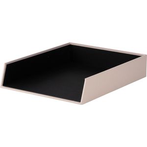 Rössler-Papier Briefablage 1335452580, S.O.H.O. A4, powder-rosa, stapelbar, Pappe, 4 Stück