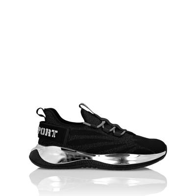Sneaker PLEIN SPORT "Tiger", Damen, Gr. 37, Normalschaft, 0291, schwarz, nickel, Schuhe Sneaker