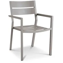 Brafab Gartenstuhl stapelbar Delia Aluminium Braun Khaki