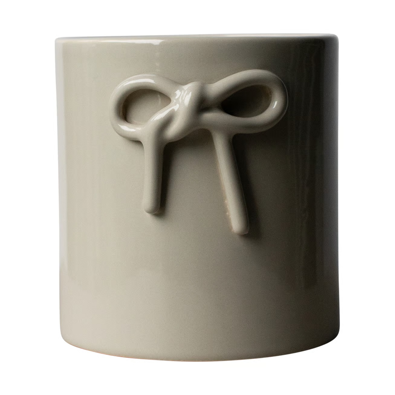 DBKD Bow pot Ø14 cm Shiny mole