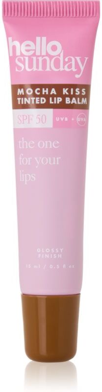 hello sunday the one for your lips tinted lip balm tinted lip balm SPF 50 shade Mocha Kiss 15 ml