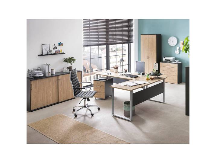 Bureau 65cm Marron/Imitation chêne