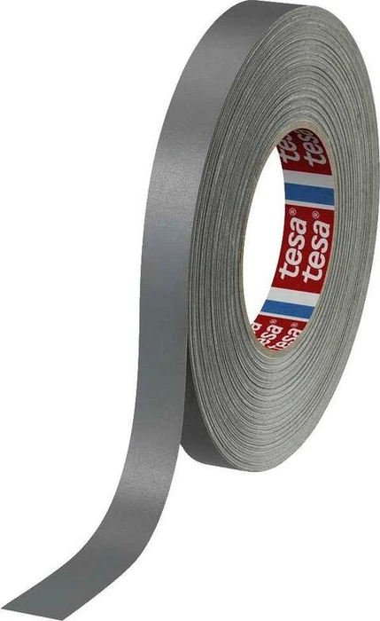 Gewebeklebeband 4651 Länge 50m Breite 19mm grau Zellwollgewebe tesa