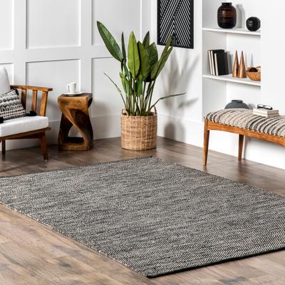 Nuloom Alessi Solid Farmhouse Cotton Area Rug