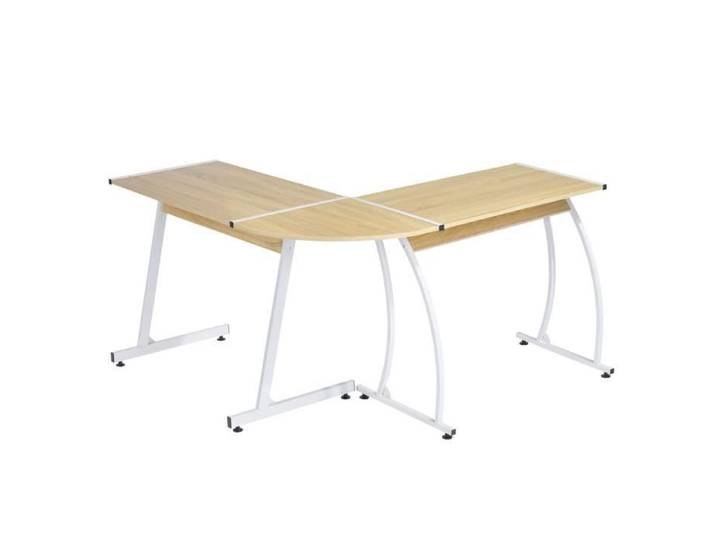 FURNITURER Bureau d'angle contemporain décor chêne L 147.5cm P 48.5cm H 75cm