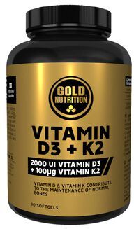 GOLDNUTRITION Vitamin D3 + K2 90 cápsulas