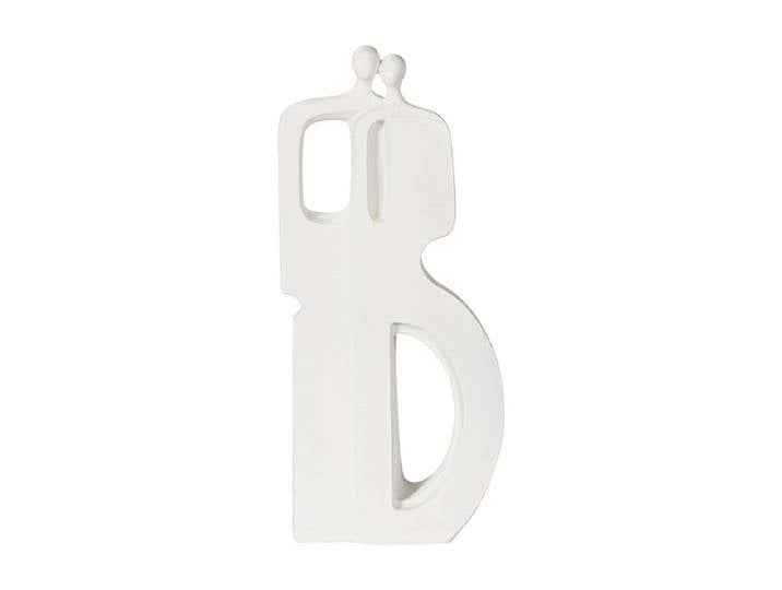Abstrakte Statue LUKE Weiss