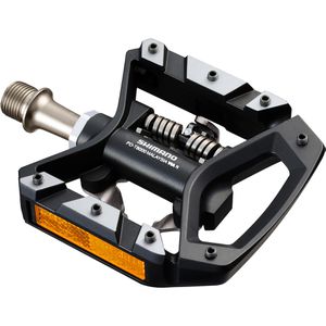 Shimano Fahrradpedale XT PD-T8000, 9/16 Zoll, für Trekkingrad, Kombipedale, rutschfest, aus Aluminium, mit Reflektoren