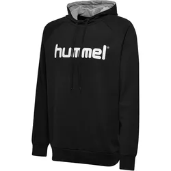 hummel GO Baumwoll Logo Hoodie Kinder black 140