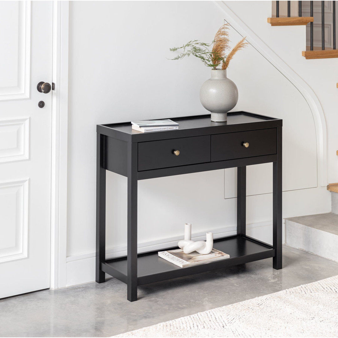 ClassicLiving Adelphi 95Cm Console Table Black 80cm H X 95cm W X 35cm D