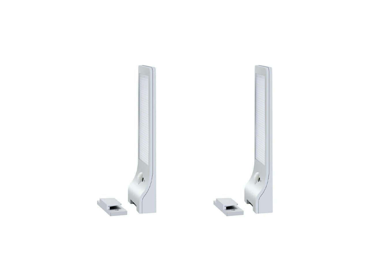 Hyundai Lighting - Set van 2 ultra-dunne LED solar wandlampen met bewegingssensor voor in de tuin