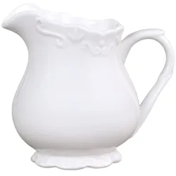 Chic Antique Provence Milch Kännchen, H9 cm / 250 ml, weiß