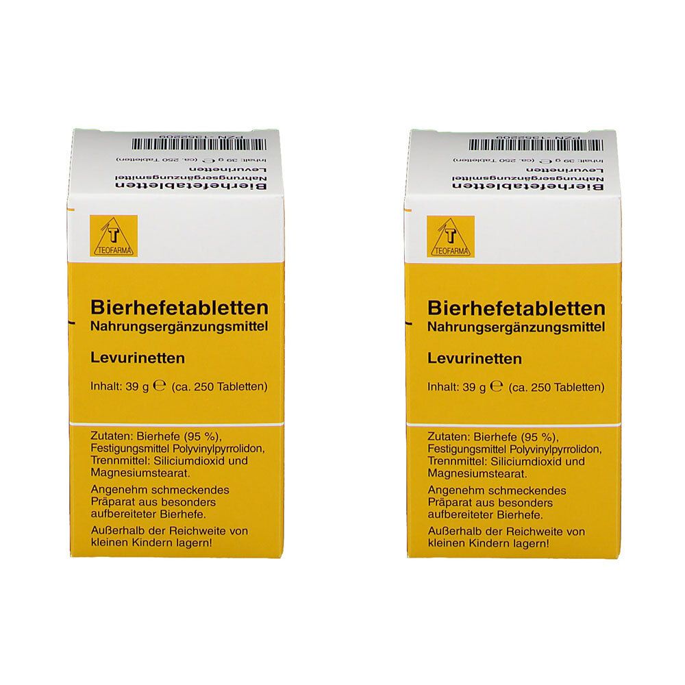 Bierhefe Tabletten Levurinetten 2x 2x250 St
