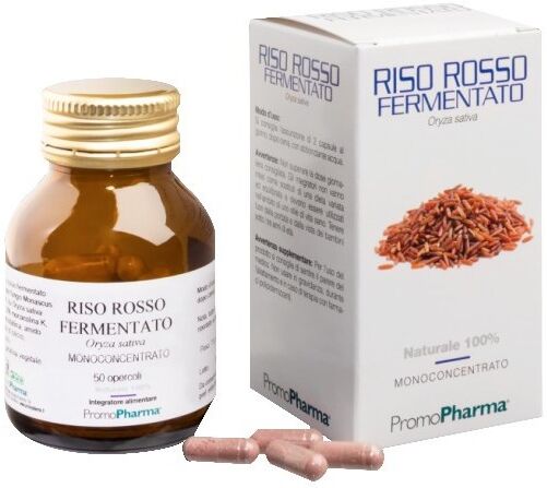 PROMOPHARMA SpA Riso Rosso Fermentato 50 Capsule - Supporto per il Benessere Cardiovascolare