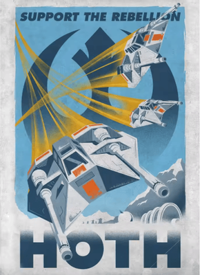 Inspire Picks Retro Galactic Space Poster Tatooine Inspired Sci Fi Canvas Wall Art 3 30x40cm