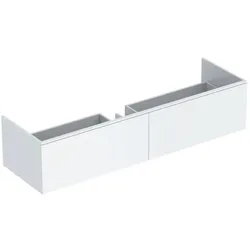 Geberit Xeno2 Waschtisch-Unterschrank 500346011 159,5x35x47,3cm, mit 2 Schubladen, matt/VARICOR weiß Nr. 016