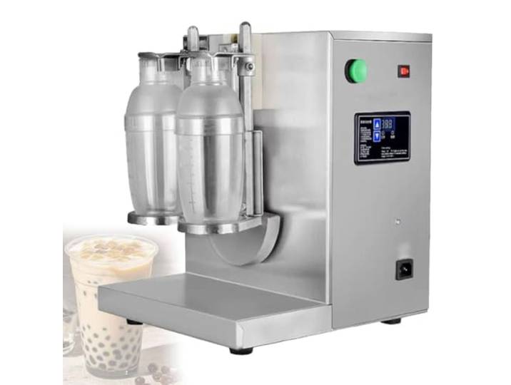 Elektrische Bubble Tea Shaker-Maschine, Doppeltassen-Milchtee-Shaker Automatische Milchtee-Shaker-Maschine, 360° elektrische Doppelkopf-Milchtee-Shaker-Maschine, 350 ml-700 ml Getränkemischer