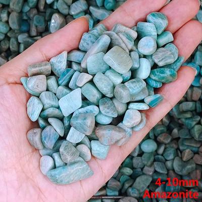 Inspired Living Natural Crystal Chips For Aquarium Gravel, Reiki Decor And DIY Crafting amazonite 50g