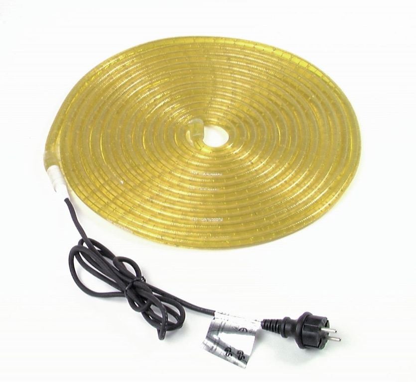 Eurolite Rubberlight RL1-230V Geel 9 meter