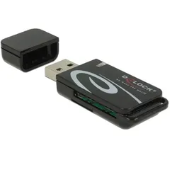 DeLOCK Mini USB 2.0 Card Reader mit SD und Micro SD Slot