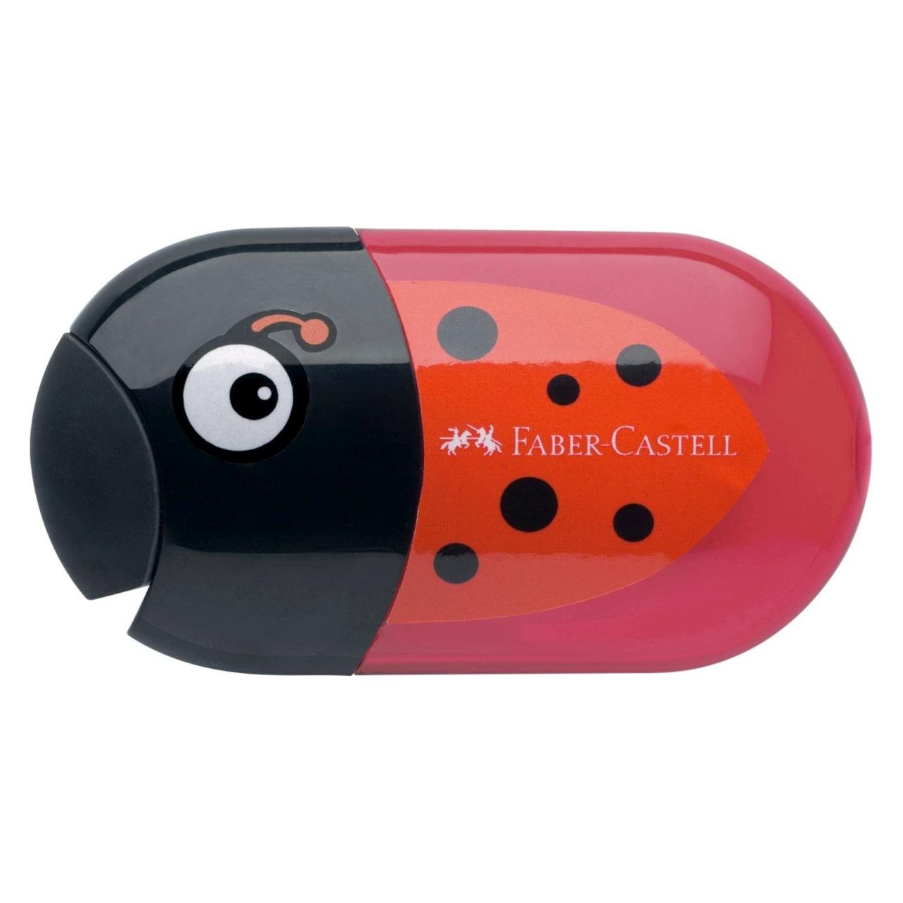 Faber-Castell 183526 Manueller Bleistiftspitzer Schwarz, Rot (183526)