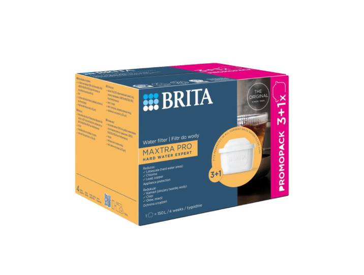 BRITA Maxtra Pro Hard Water Expert filtre à eau, 4 (3+1) pcs.
