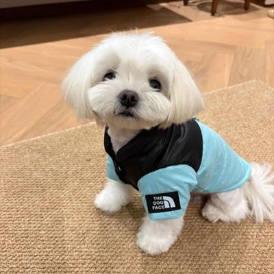 Uplift Treasures Warm Cotton Down Dog Winter Coat blue2 m