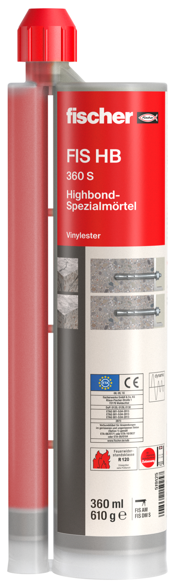 fischer Deutschland Vertriebs GmbH fischer Highbond-Spezialmörtel FIS HB 360 S 519125