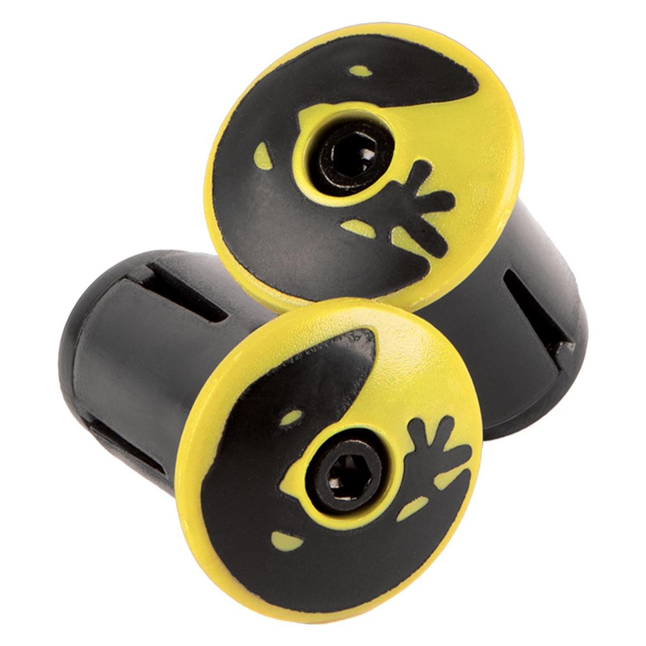 Lizard Skins Unisex-Adult DSP Plugs Yellow-New22 Bar Tape, Viper Yellow, TU (LI9020.YEL)